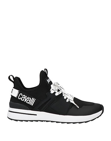 JUST CAVALLI Sneakers Black Textile fibres