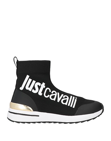 JUST CAVALLI Sneakers Black Textile fibres