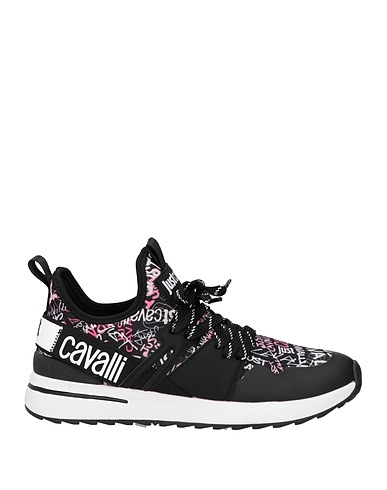 JUST CAVALLI Sneakers Black Textile fibres