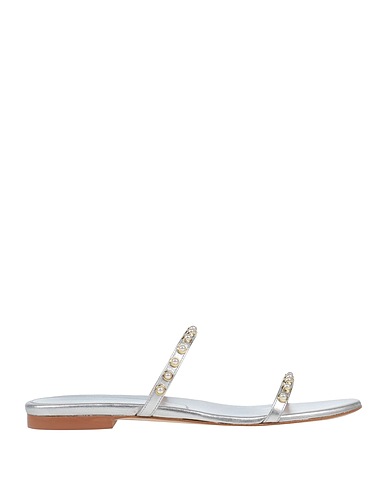 STUART WEITZMAN Sandals Silver Leather