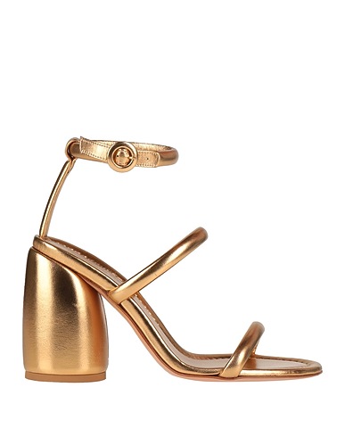 GIANVITO ROSSI Sandals Gold Leather