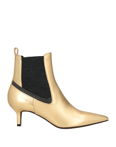 BRUNELLO CUCINELLI Stiefelette Gold Leder