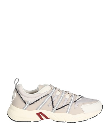 CALVIN KLEIN JEANS Sneakers Maulwurfsgrau Leder, Gewebefasern