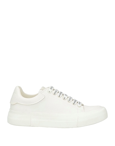 EMPORIO ARMANI Sneakers White Leather, Textile fibers
