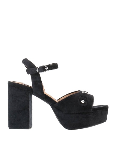 JUICY COUTURE Sandals Black Textile fibres