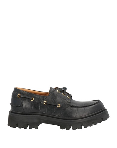 EMPORIO ARMANI Laced shoes Black Leather