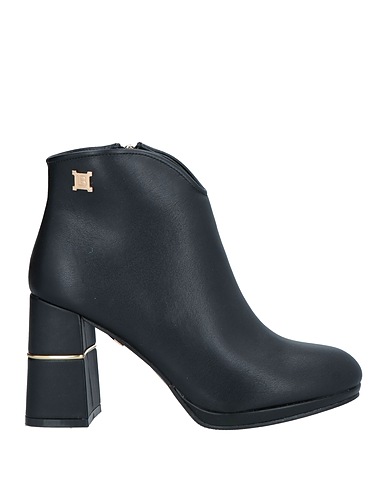 LAURA BIAGIOTTI Ankle boot Black Textile fibres