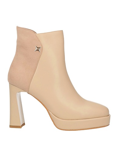 LAURA BIAGIOTTI Stiefelette Beige Gewebefasern