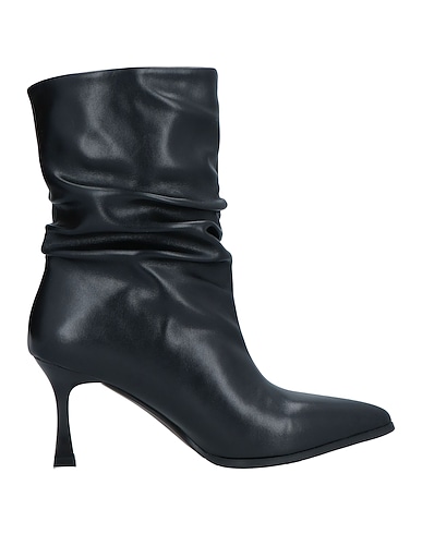 LAURA BIAGIOTTI Ankle boot Black Textile fibres