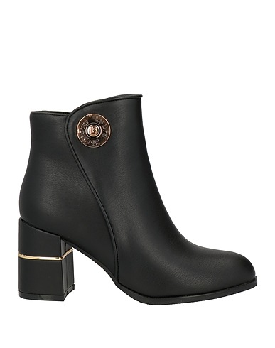 LAURA BIAGIOTTI Ankle boot Black Textile fibers