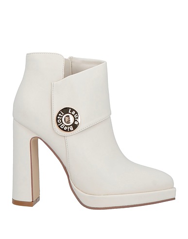 LAURA BIAGIOTTI Stivaletti Avorio Fibre tessili
