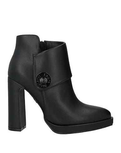 LAURA BIAGIOTTI Ankle boot Black Textile fibres