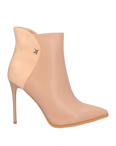 LAURA BIAGIOTTI Ankle boot Light brown Textile fibres