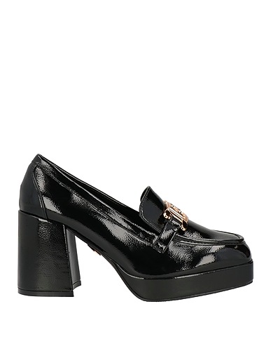 LAURA BIAGIOTTI Loafers Black Textile fibres