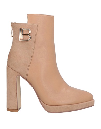 LAURA BIAGIOTTI Ankle boot Light brown Textile fibers
