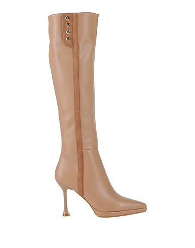 LAURA BIAGIOTTI Boots Beige Textile fibres