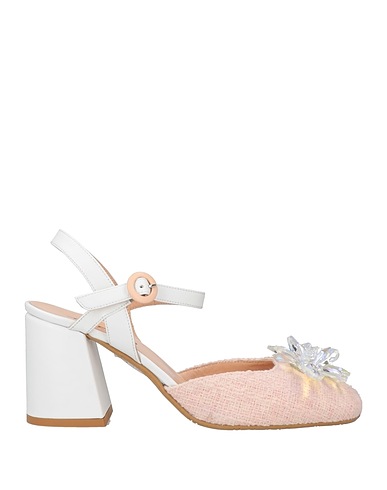 TIFFI Pump Light pink Leather, Textile fibers