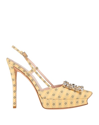 ROGER VIVIER Court Pastel yellow Textile fibres