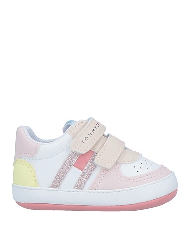 TOMMY HILFIGER Newborn shoes Light grey 52% Recycled polyester, 48% Polyurethane