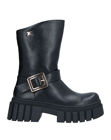 LAURA BIAGIOTTI Ankle boot Black Textile fibres