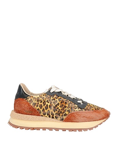 HIDNANDER Sneakers Pastel yellow Leather, Textile fibres