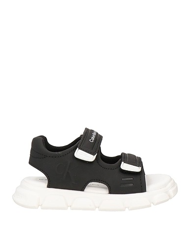 CALVIN KLEIN JEANS Sandals Black Textile fibres