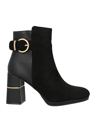 LAURA BIAGIOTTI Ankle boot Black Textile fibres