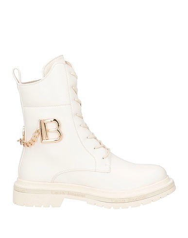 LAURA BIAGIOTTI Ankle boot Off white Textile fibres