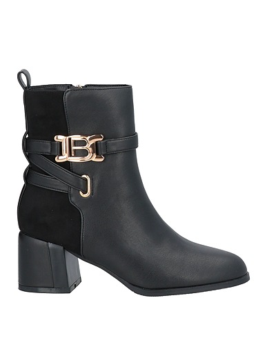 LAURA BIAGIOTTI Ankle boot Black Textile fibres