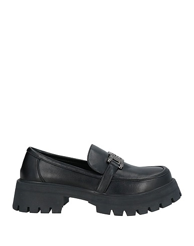 LAURA BIAGIOTTI Loafers Black Textile fibres