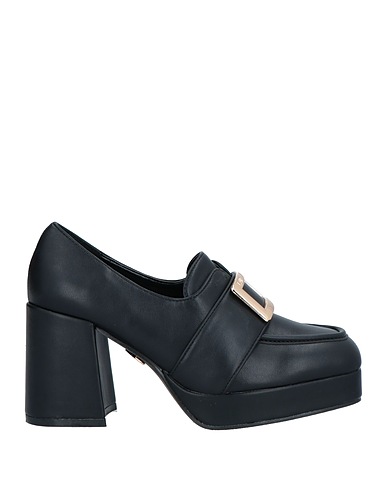LAURA BIAGIOTTI Loafers Black Textile fibres