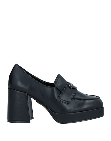 LAURA BIAGIOTTI Loafers Black Textile fibres