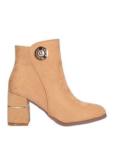 LAURA BIAGIOTTI Ankle boot Camel Textile fibres