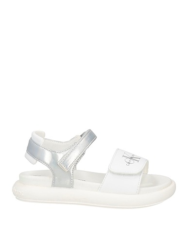 CALVIN KLEIN JEANS Sandals White Textile fibres