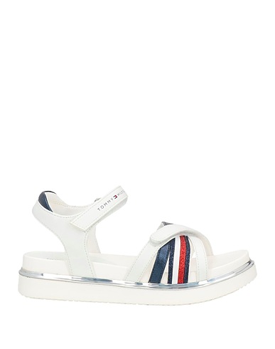 TOMMY HILFIGER Sandals White Textile fibres