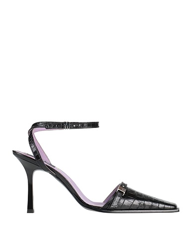 MSGM Court Black Leather