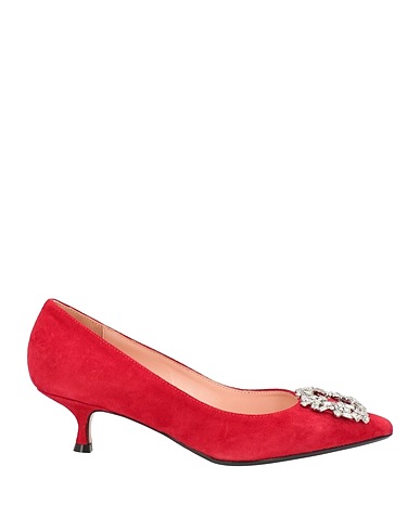 ANNA F. Pump Red Leather