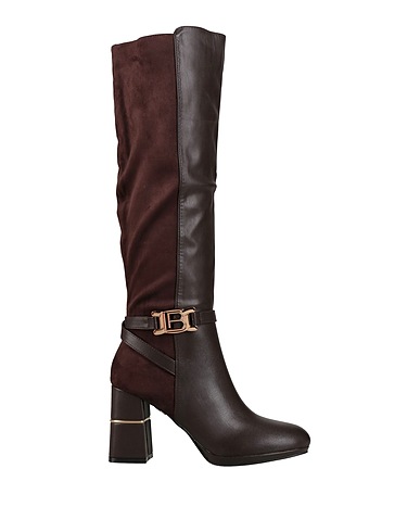 LAURA BIAGIOTTI Boots Dark brown Textile fibres