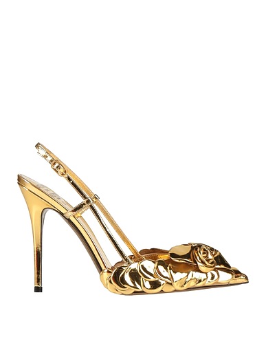 VALENTINO GARAVANI Pump Gold Leather