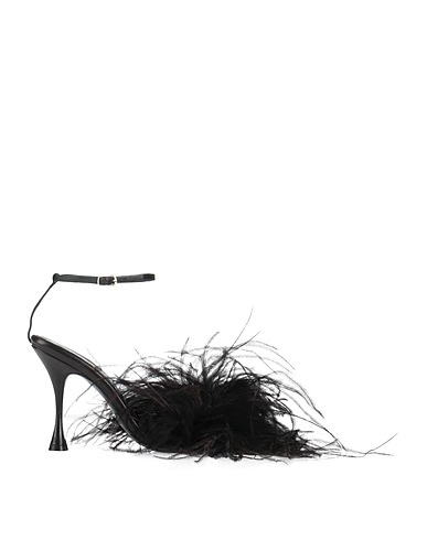 MAGDA BUTRYM Sandals Black Plastic, Leather