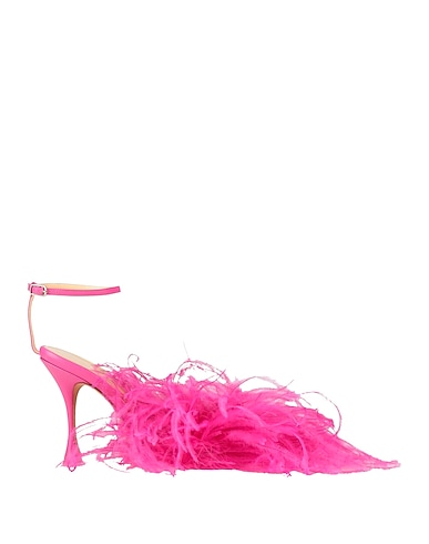MAGDA BUTRYM Sandali Fucsia Plastica, Pelle