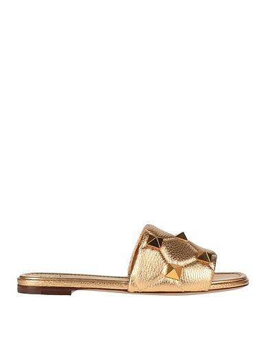 VALENTINO GARAVANI Sandals Gold Leather