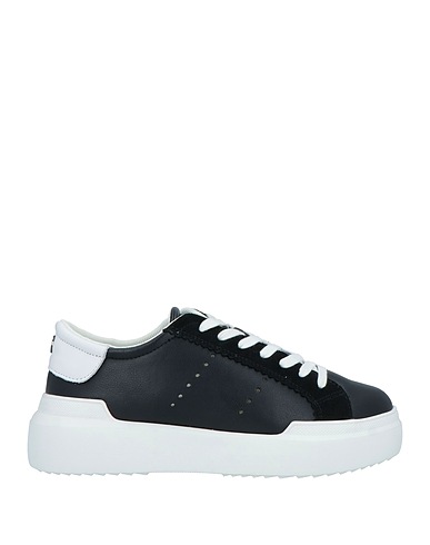 CAFèNOIR Sneakers Schwarz Leder, Andere Fasern