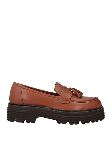 CAFèNOIR Loafers Brown Leather