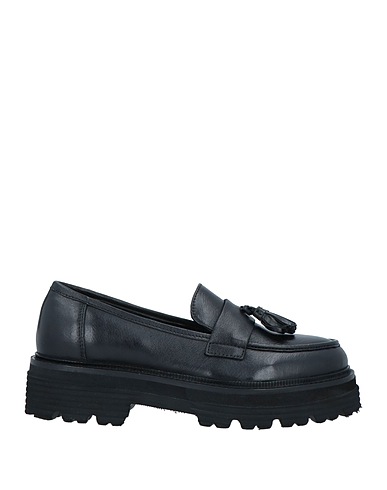 CAFèNOIR Loafers Black Leather