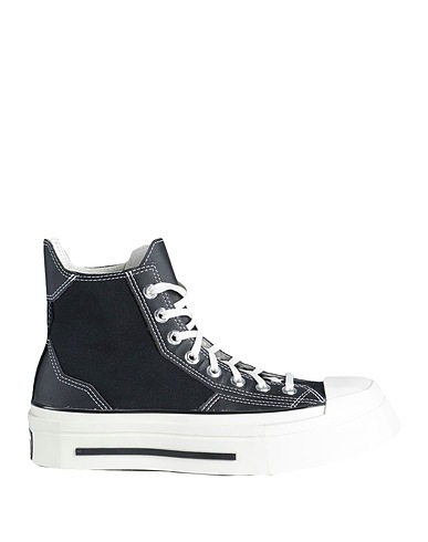 CONVERSE Sneakers CHUCK 70 DE LUXE SQUARED HI BLACK/BLACK
 Nero Fibre tessili, Fibre sintetiche