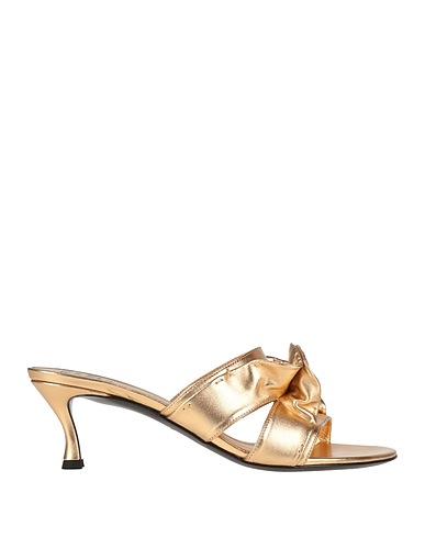 VALENTINO GARAVANI Sandals Gold Leather