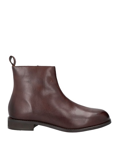 CAFèNOIR Ankle boot Dark brown Leather