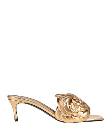 VALENTINO GARAVANI Sandals Gold Leather