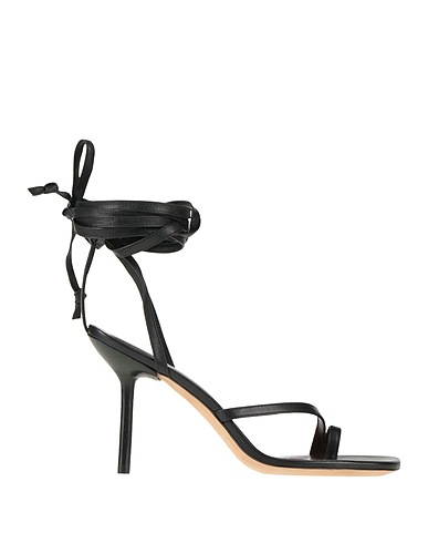 STAUD Flip flops Black Leather